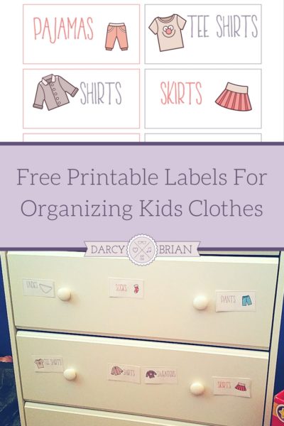 Printable Labels For Organizing Kids Clothes Plus Tips